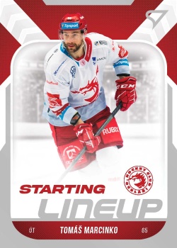 Tomas Marcinko Trinec Tipsport ELH 2022/23 SportZoo 2. serie Starting LINEUP #SL-05